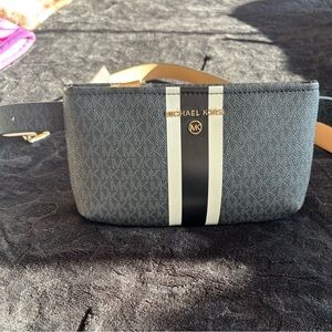 Michael Kors Black and Gray Crossbody Bag